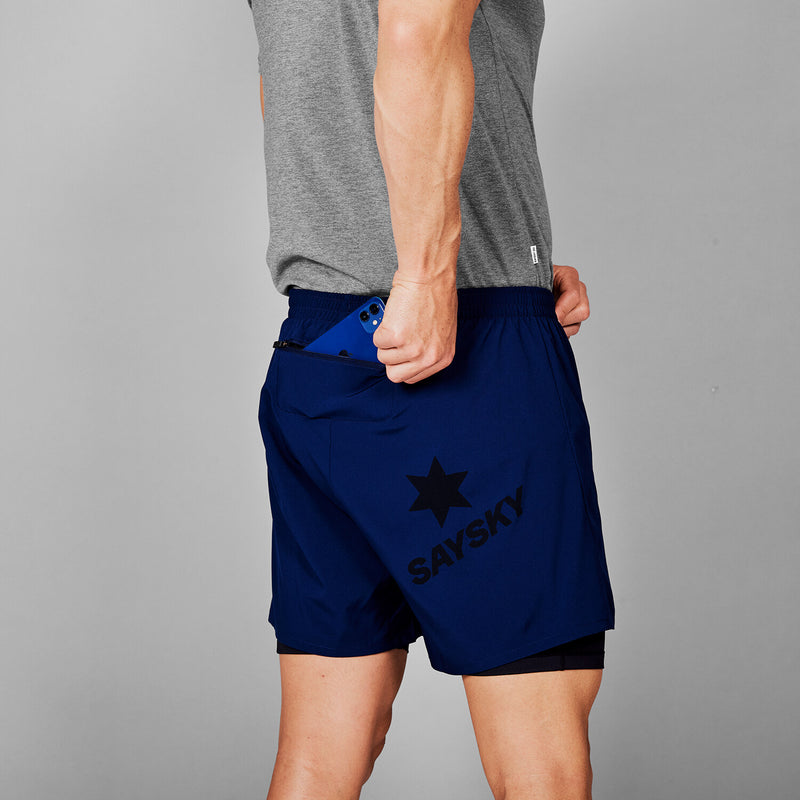 Saysky 2 in 1 Pace Shorts 5'' Blue 201 XMRSH20C201