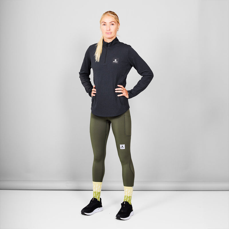 Saysky Blaze Half Zip Light Fleece Black 9001 KWRFL03C9001