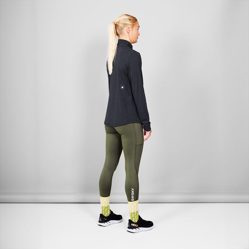 Saysky Blaze Half Zip Light Fleece Black 9001 KWRFL03C9001