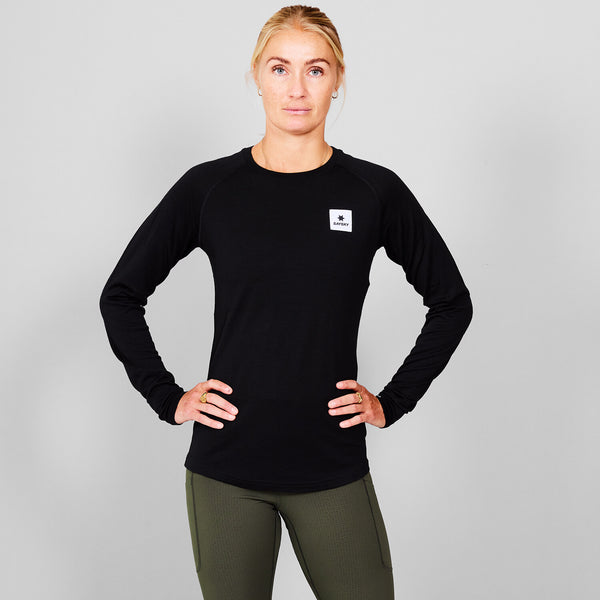 Saysky Merino 165 Base Layer Long Sleeve Black 901 XWRLS40C901