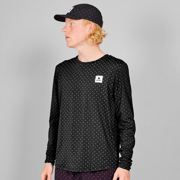 Saysky Reflective Polka Pace Long sleeve Black Reflective Polka 1018 MMRLS02C1018