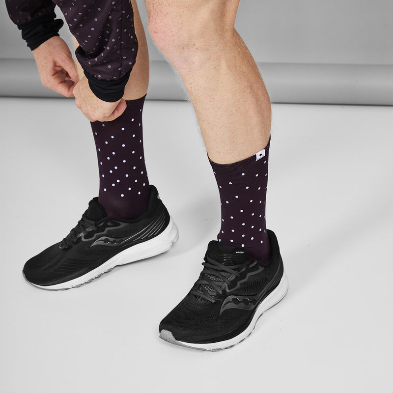 Saysky Combat Reflective High Socks Purple 708 MUASO302C708