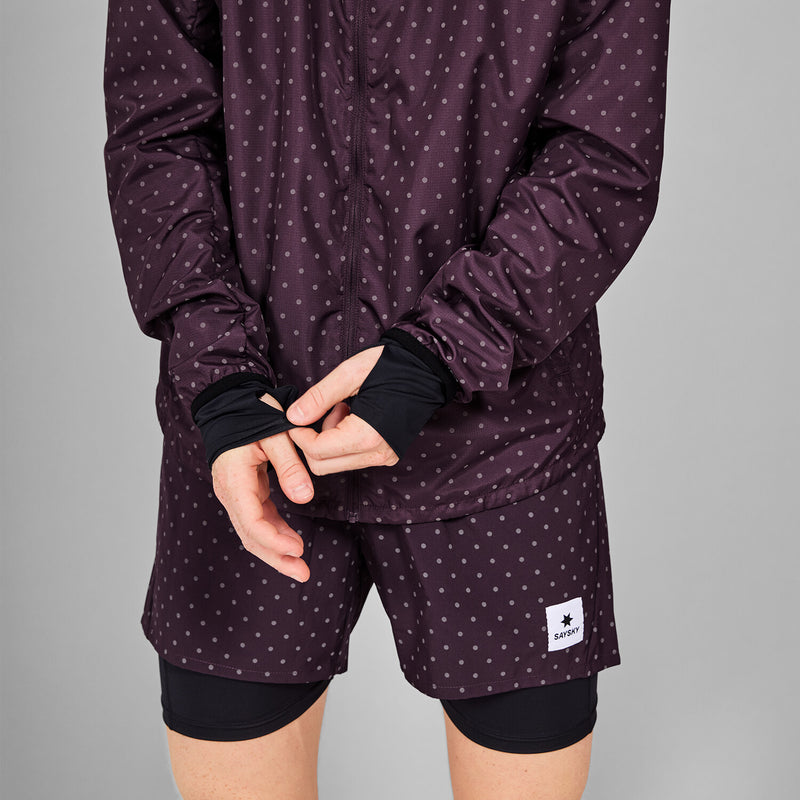 Saysky Reflective Polka Blaze Jacket Purple 1022 MWRJA01C1022