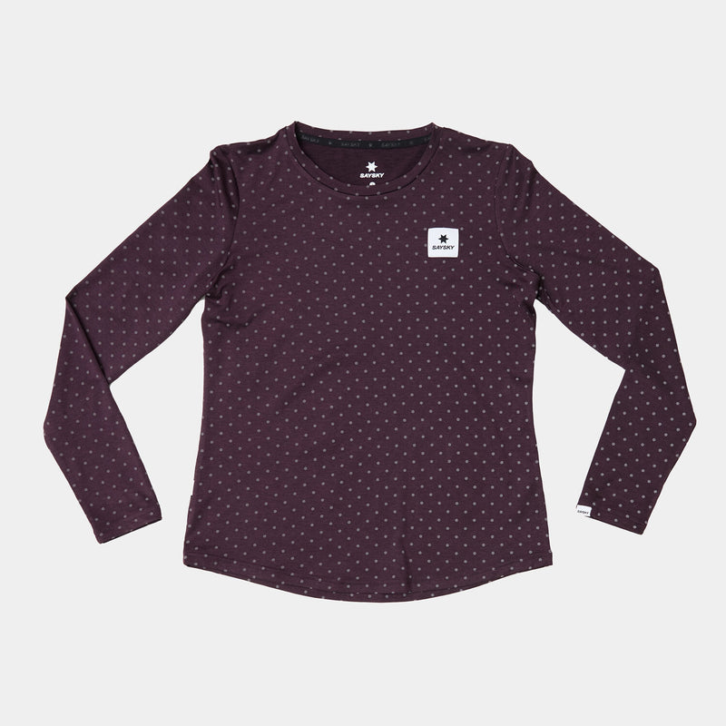 Saysky Reflective Polka Pace Long sleeve Purple 1022 MWRLS01C1022