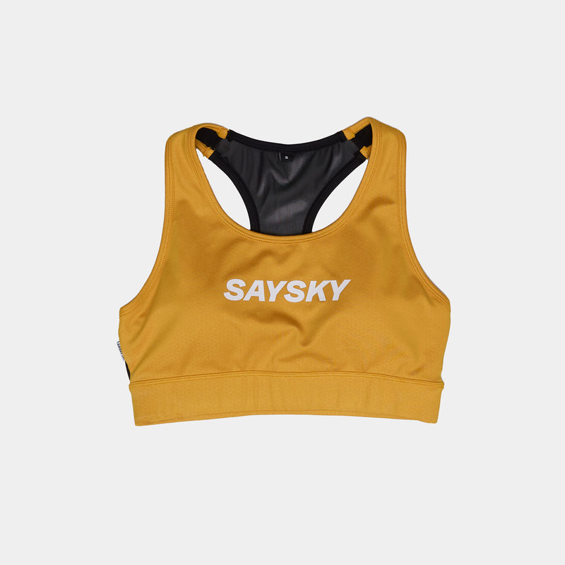 Saysky Logo Combat Sports Bra Yellow 412 NWRSB30C412