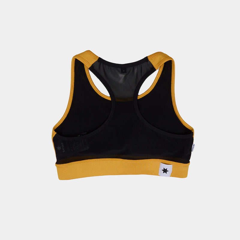 Saysky Logo Combat Sports Bra Yellow 412 NWRSB30C412