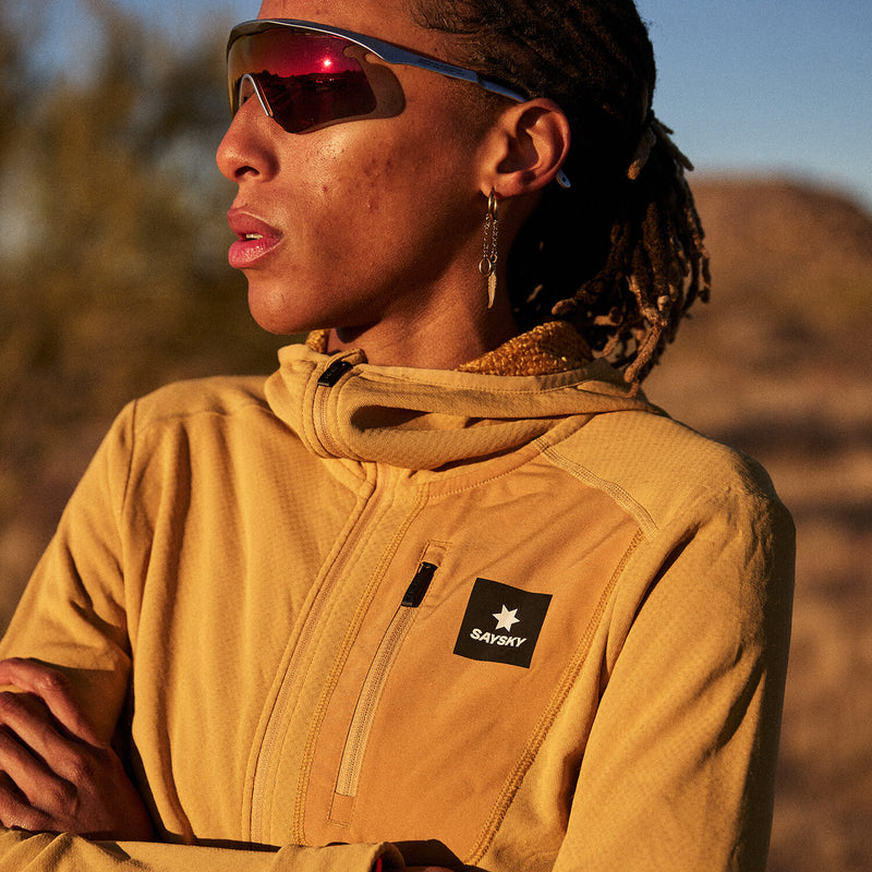 Saysky Combat Half Zip Fleece Hoodie Yellow 414 NWRHO30C414