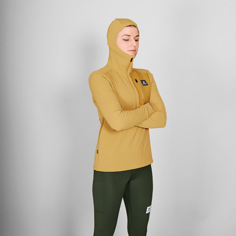 Saysky Combat Half Zip Fleece Hoodie Yellow 414 NWRHO30C414