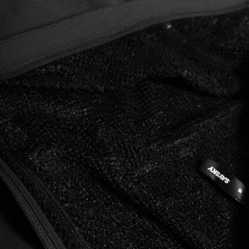 Saysky Combat Half Zip Fleece Hoodie Black 901 NWRHO30C901