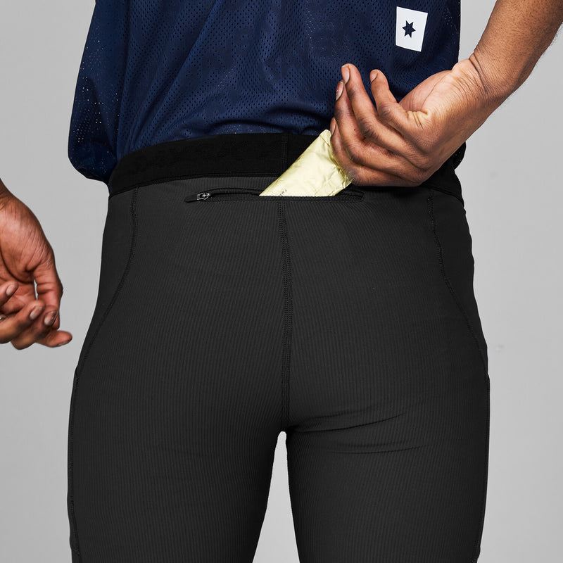 Saysky Combat+ Rib Short Tights 8'' Black 901 NMRST32C901