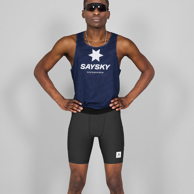 Saysky Combat+ Rib Short Tights 8'' Black 901 NMRST32C901