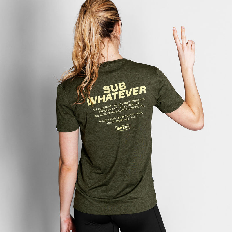 Saysky Statement Pace T-Shirt Green 3001 NMRSS21C3001