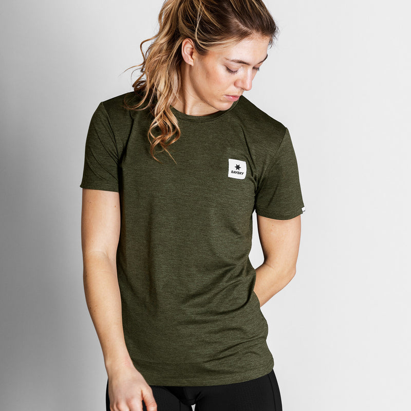 Saysky Statement Pace T-Shirt Green 3001 NMRSS21C3001
