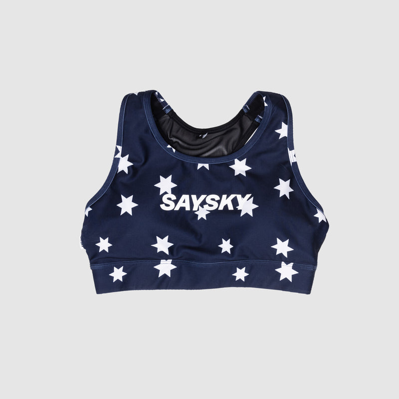 Saysky Star Combat Sports Bra Blue/White Stars 1028 NWRSB30C1028