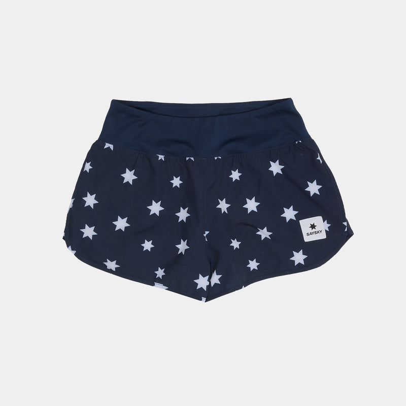 Saysky Star Pace Shorts 3" Blue/White Stars 1028 NWRSH24C1028
