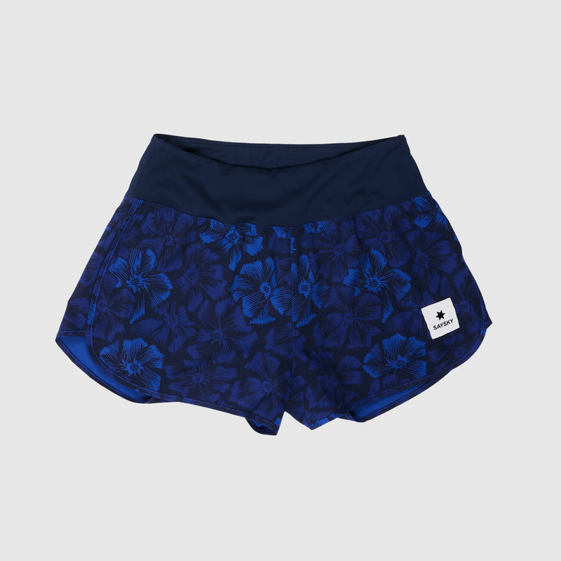 Saysky Flower Pace Shorts 3" Blue Flower 1029 NWRSH24C1029