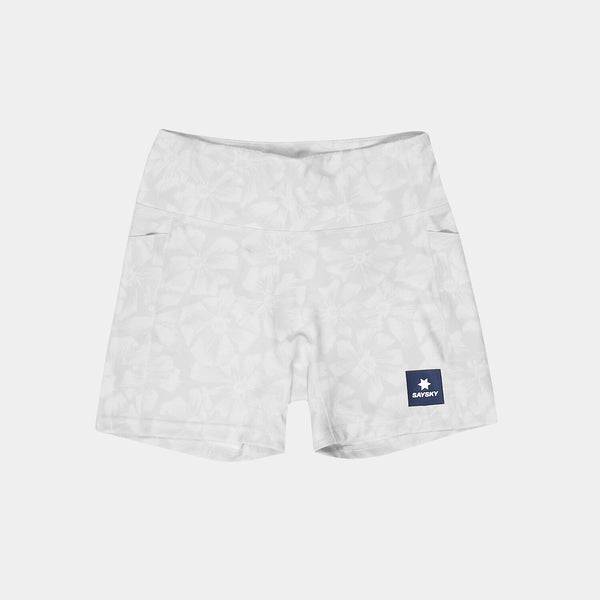 Saysky Flower Combat+ Short Tights 4" White Flower 1030 NWRST31C1030