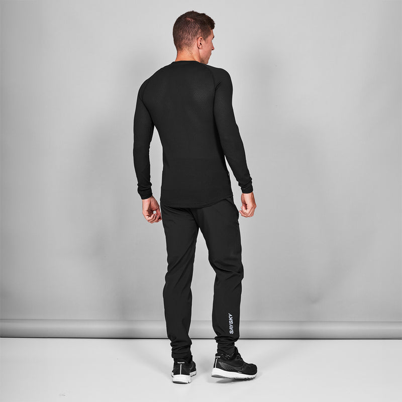 Saysky Mesh Base Layer Long Sleeve Black 901 XMRBL32C901
