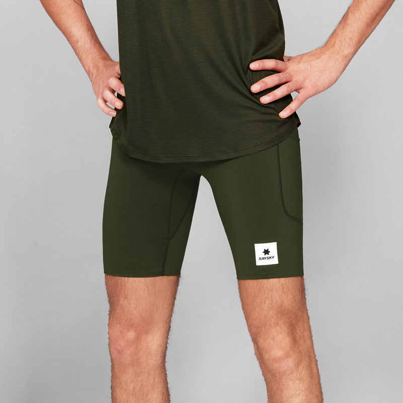 Saysky Combat+ Short Tights 9'' Green 301 XMRST31C301