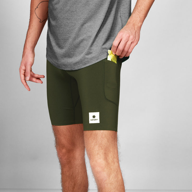 Saysky Combat+ Short Tights 9'' Green 301 XMRST31C301