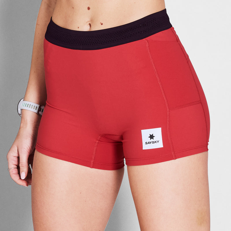 Saysky Flow+ Race Short Tights 4'' Red 506 NWRST62C506