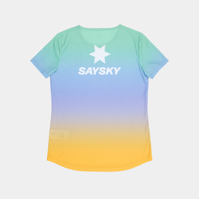 Saysky Drip Dye Flow T-Shirt Purple/Green/Yellow Drip Dye 1033 NWRSS60C1033
