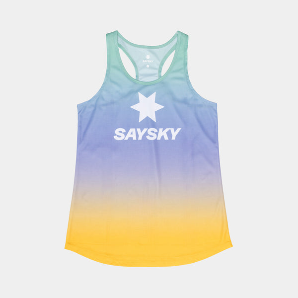 Saysky Drip Dye Flow Singlet Purple/Green/Yellow Drip Dye 1033 NWRSI60C1033