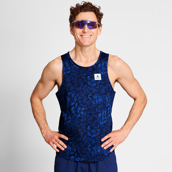 Saysky Flower Combat Singlet Blue Flower 1029 NMRSI31C1029