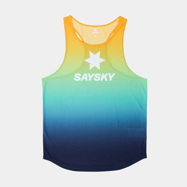 Saysky Drip Dye Flow Singlet Blue/Yellow/Green Drip Dye 1032 NMRSI60C1032
