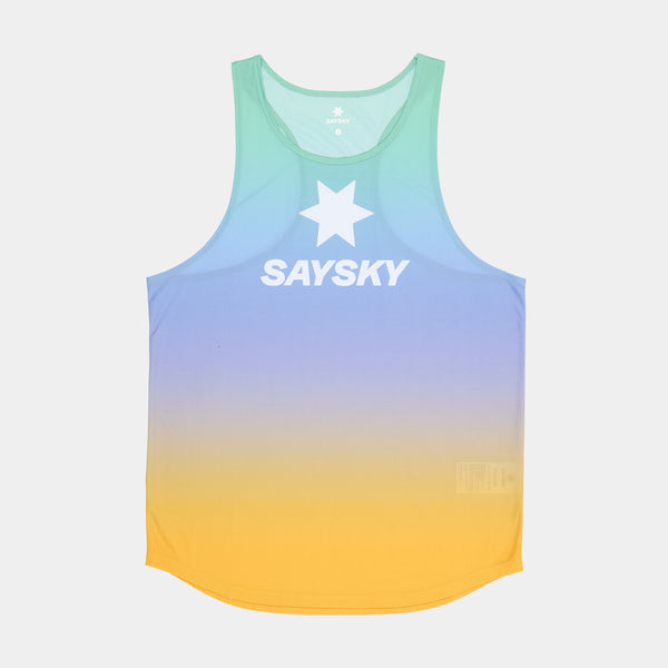 Saysky Drip Dye Flow Singlet Purple/Green/Yellow Drip Dye 1033 NMRSI60C1033