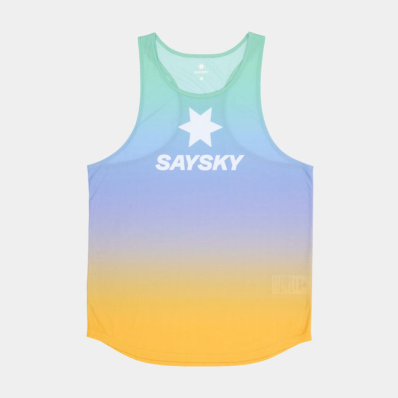 Saysky Drip Dye Flow Singlet Purple/Green/Yellow Drip Dye 1033 NMRSI60C1033