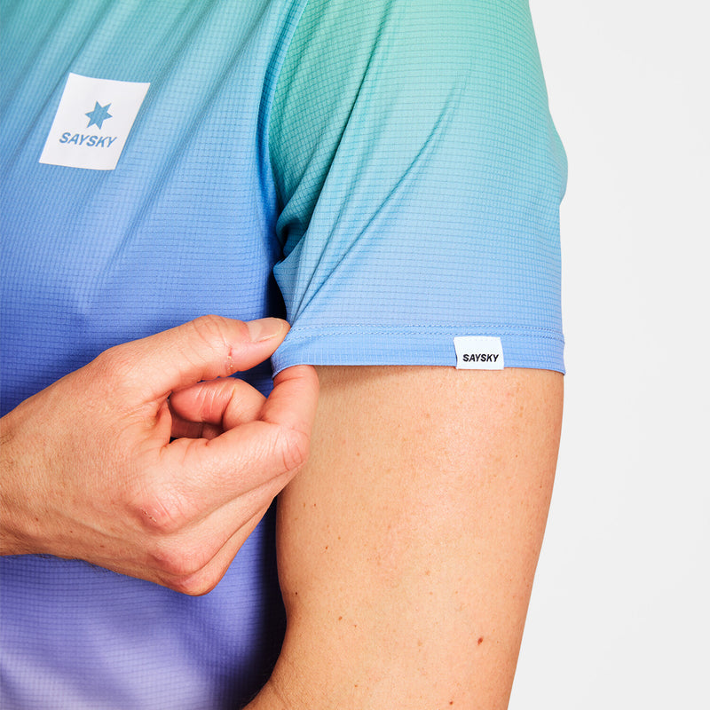 Saysky Drip Dye Flow T-Shirt Purple/Green/Yellow Drip Dye 1033 NMRSS60C1033