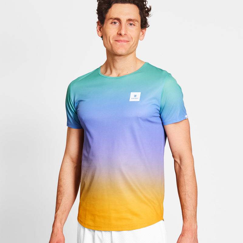 Saysky Drip Dye Flow T-Shirt Purple/Green/Yellow Drip Dye 1033 NMRSS60C1033