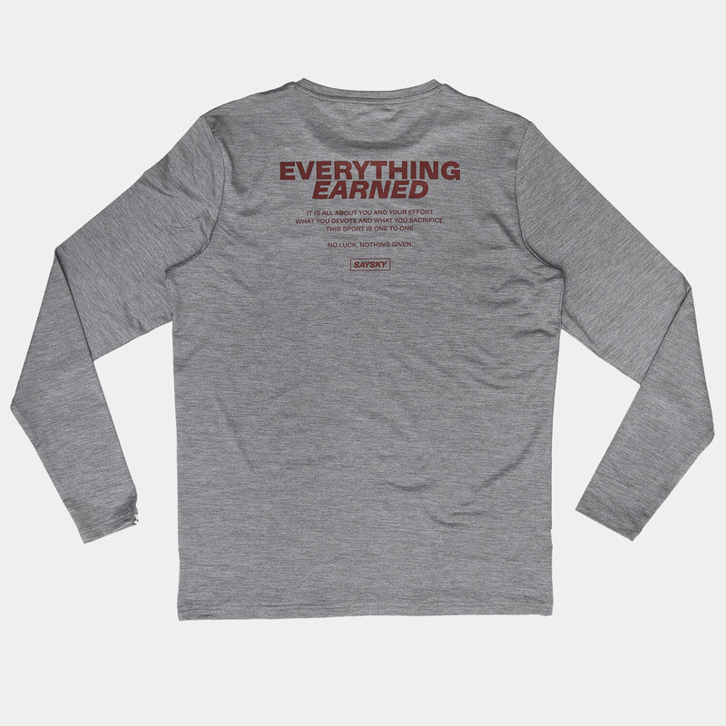 Saysky Statement Pace Long Sleeve Grey 6004 OMRLS22C6004