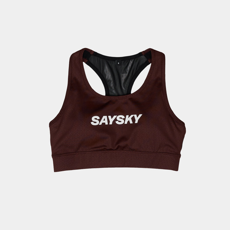 Saysky Logo Combat Sports Bra Red 508 OWRSB30C508