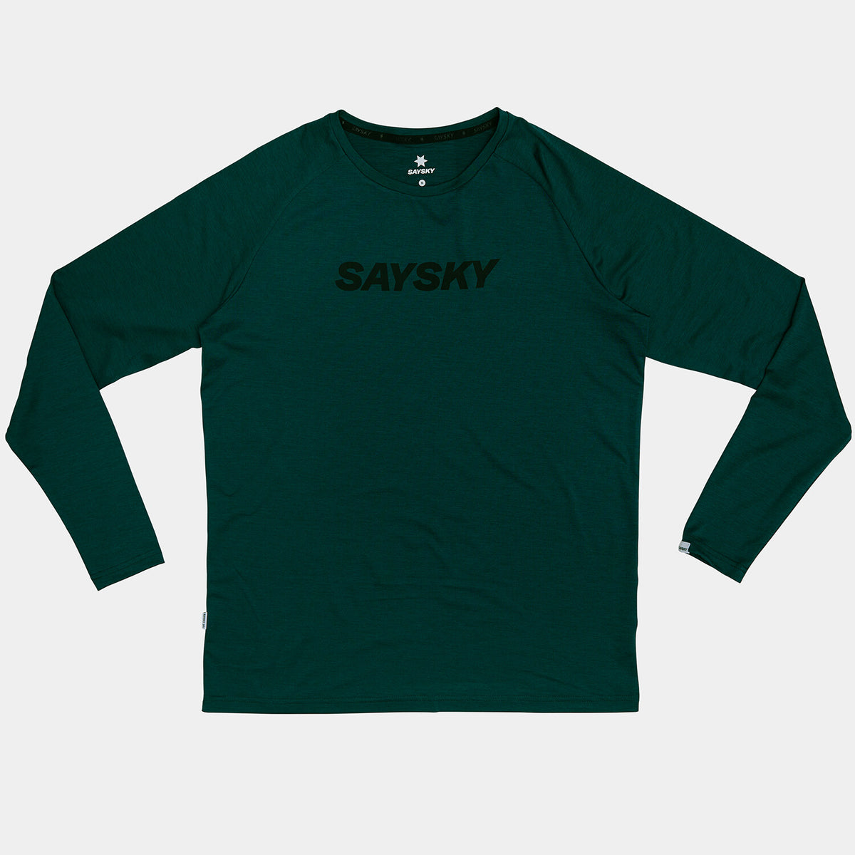 Saysky Logo Pace Long Sleeve Green 3010 OMRLS21C3010