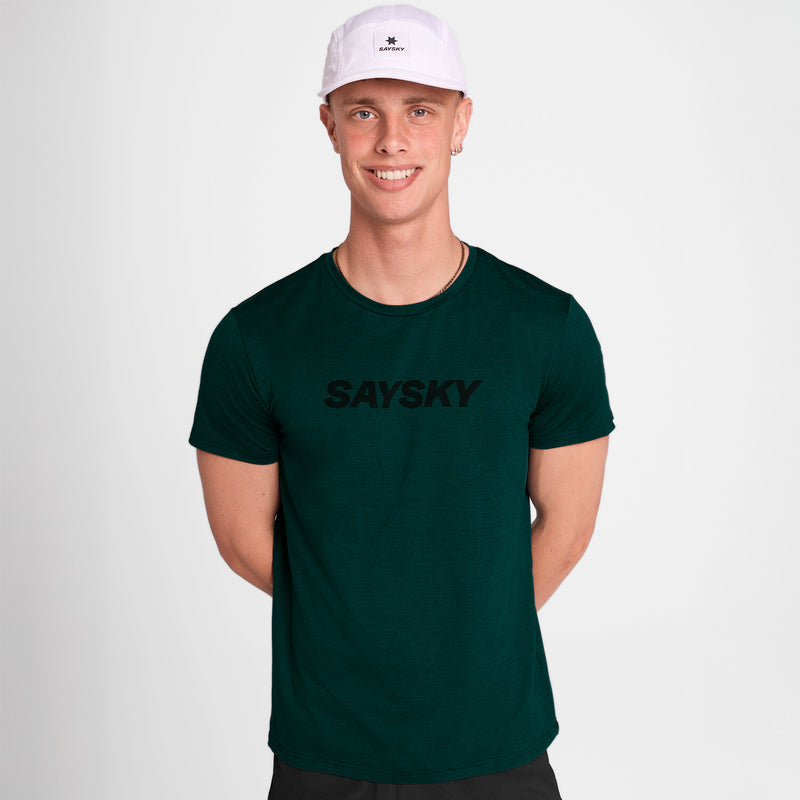 Saysky Logo Pace T-Shirt Green 3010 OMRSS20C3010