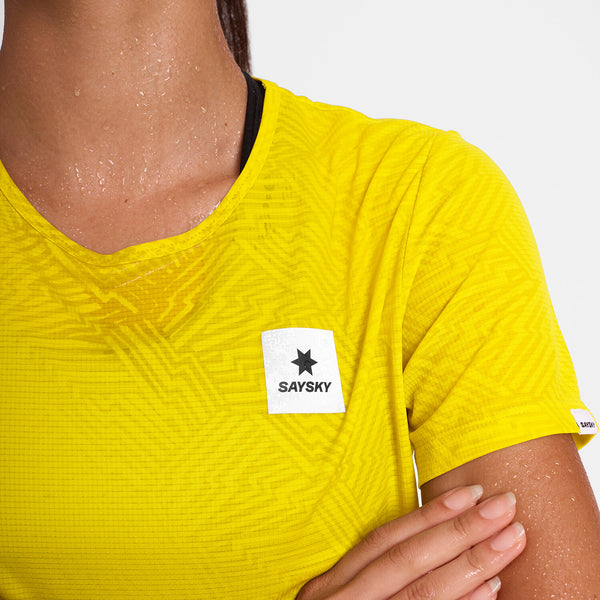 Saysky Reactive Flow T-shirt Yellow Reactive Lightning 1052 OWRSS60C1052