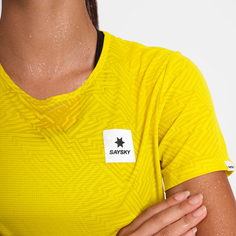 Saysky Reactive Flow T-shirt Yellow Reactive Lightning 1052 OWRSS60C1052