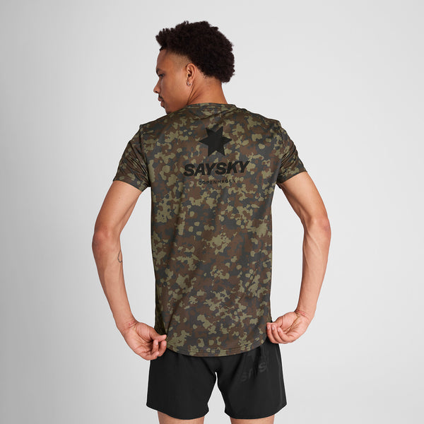 Saysky Camo Combat T-Shirt Brown Camo 1048 OMRSS31C1048