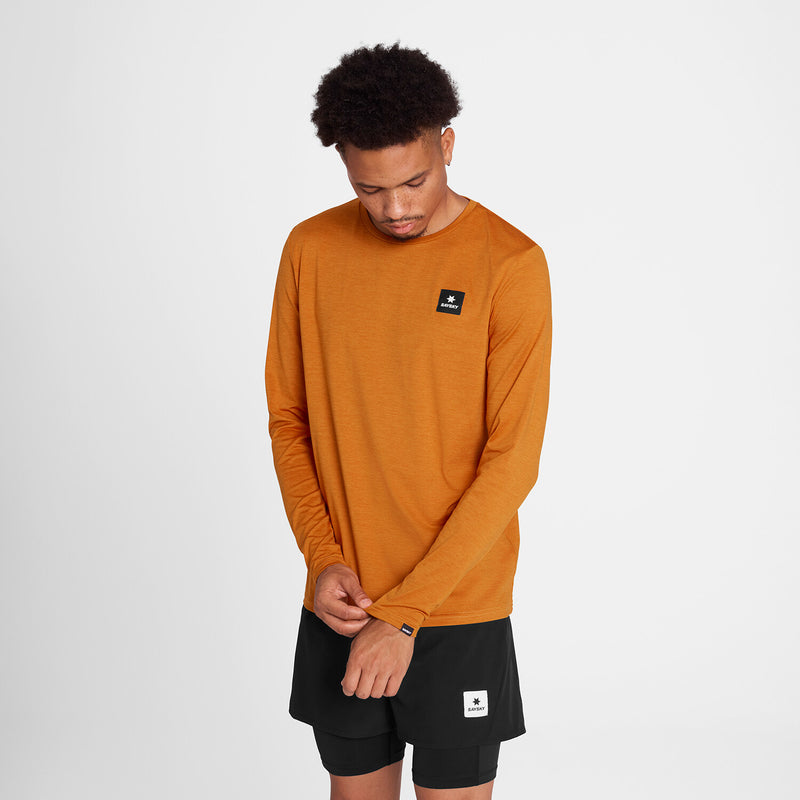 Saysky Reflective Logo Pace Long Sleeve Orange 4008 OMRLS20C4008