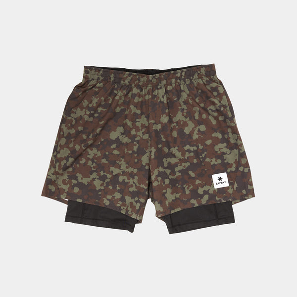 Saysky Camo Pace 2 in 1 Shorts 5'' Brown Camo 1048 OMRSH20C1048