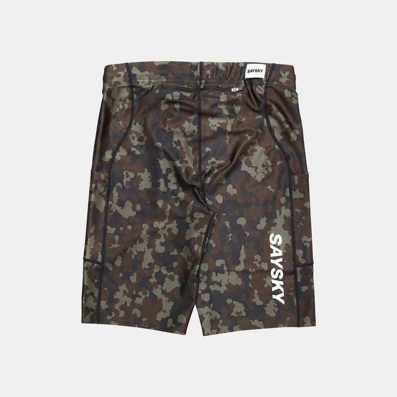 Saysky Camo Combat+ Short Tights 9" Brown Camo 1048 OMRST31C1048
