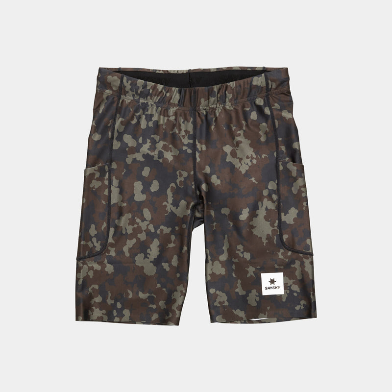Saysky Camo Combat+ Short Tights 9" Brown Camo 1048 OMRST31C1048