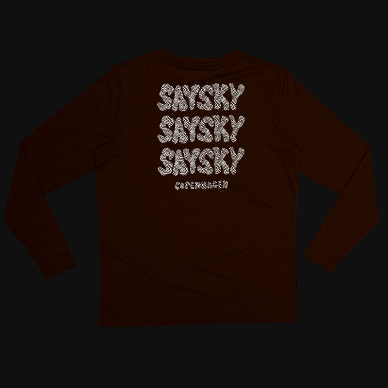 Saysky Reflective Logo Pace Long Sleeve Orange 4008 OMRLS20C4008