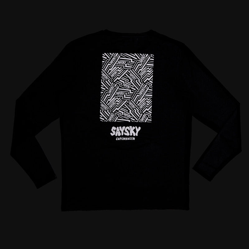 Saysky Reflective Logo Pace Long Sleeve Black 9001 OMRLS20C9001