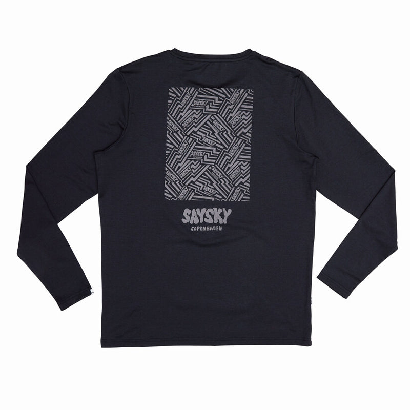 Saysky Reflective Logo Pace Long Sleeve Black 9001 OMRLS20C9001