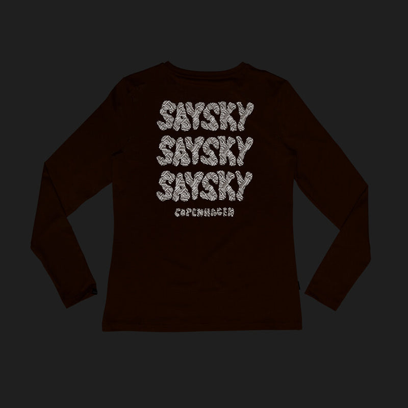Saysky Reflective Logo Pace Long Sleeve Orange 4008 OWRLS20C4008