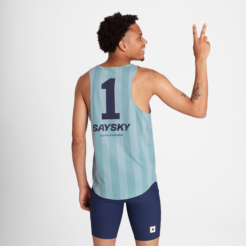 Saysky Combat Singlet Blue Stripes 007 NMRSI31C007