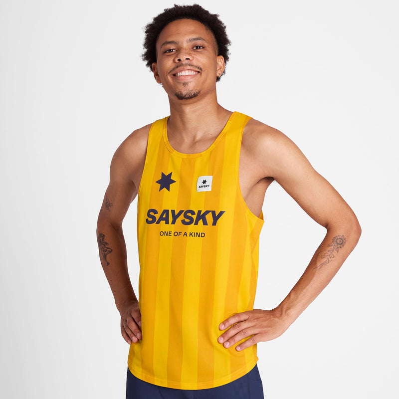 Saysky Combat Singlet Yellow Stripes 008 NMRSI31C008